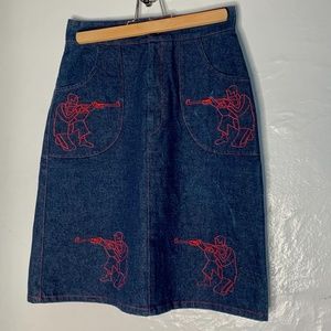 FrostFrench Denim Army Skirt